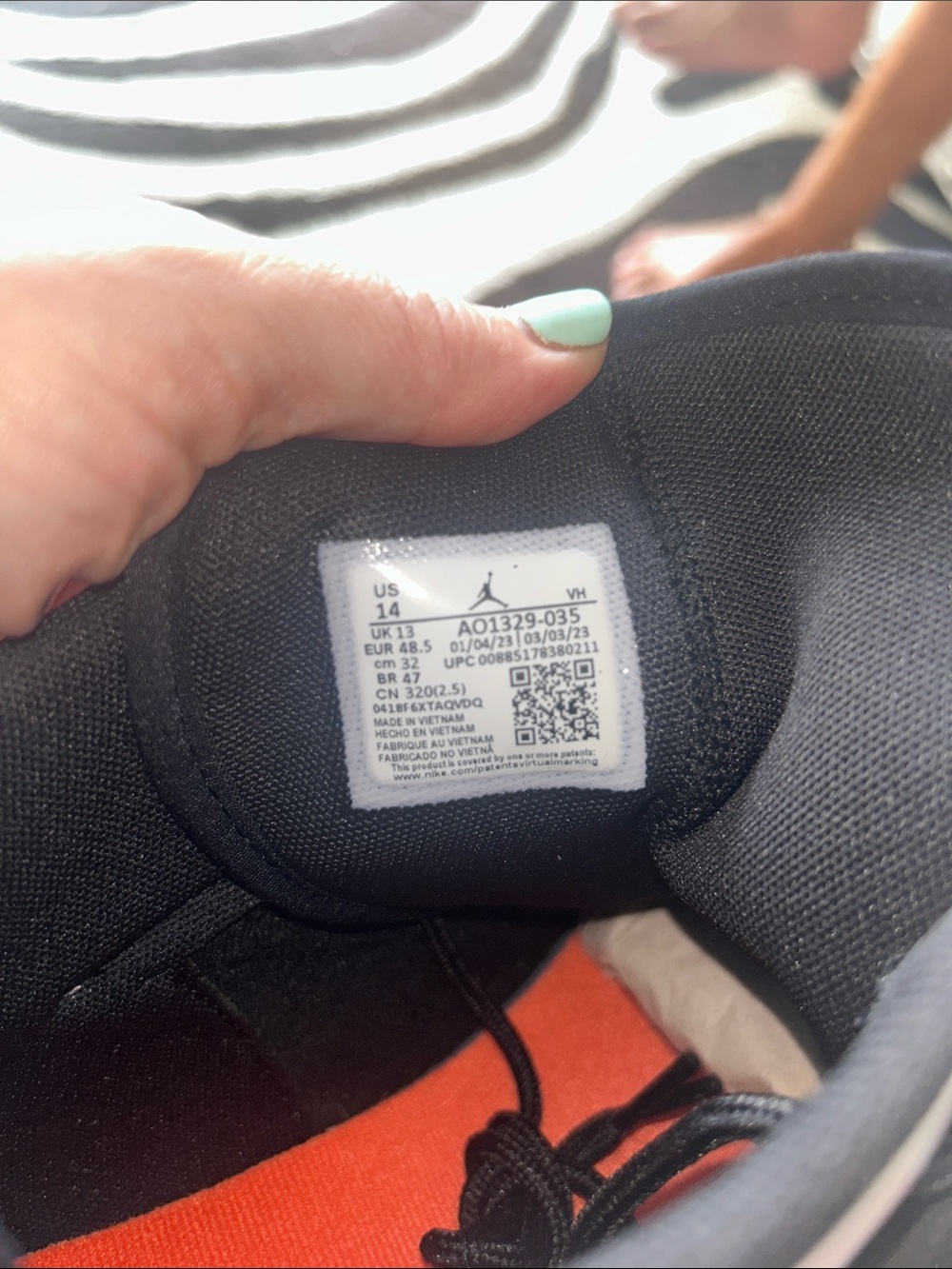 NWOT Jordan Fadeaways size 14 - Picture 9 of 13